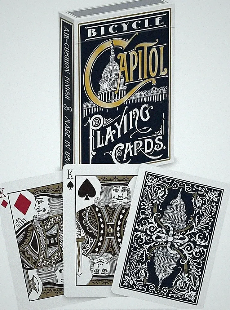 1 DECK Bicycle Capitol blue playing cards FREE SHIPPING USA!