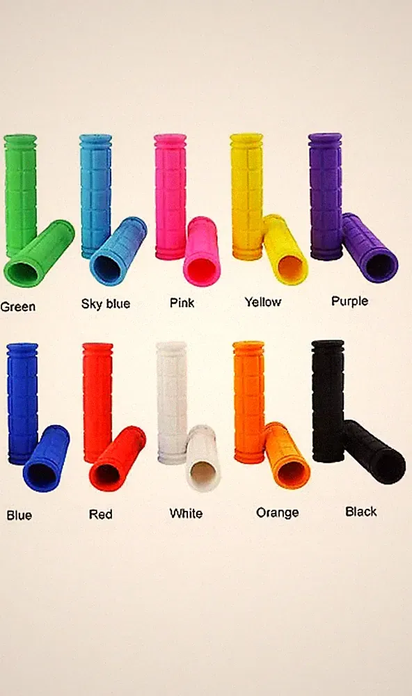 1 Pair Motorcycle Scooter Bicycle Anti-Slip Soft Rubber Handlebar Hand Grips New
