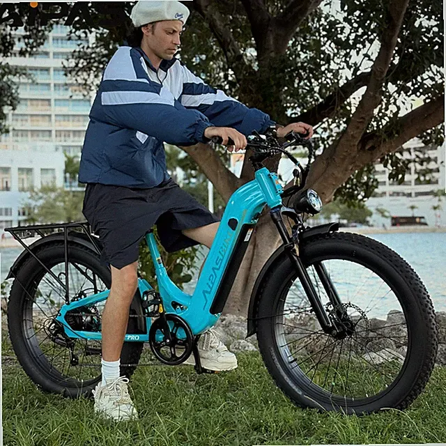 1800W Peak Electric Bike Mountain Bicycle 26" Fat Tire E-bike for Adults 36Mph