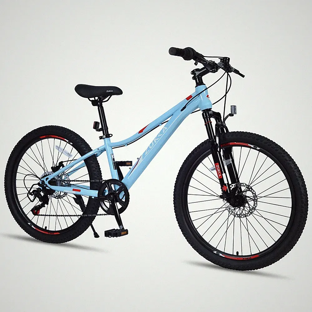 24" Kids MTB Mountain Bike Shimano 6-Speed Disc Brakes for Boys Girls 9-12 Years