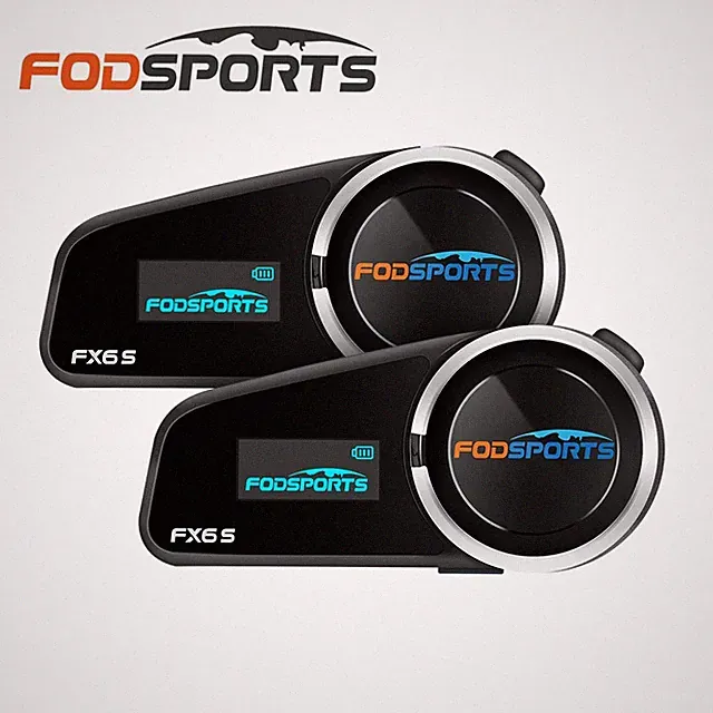 2X FX6 S 6 Rider Bluetooth Interphone Headset Motorcycle Bike Helmet Intercom FM