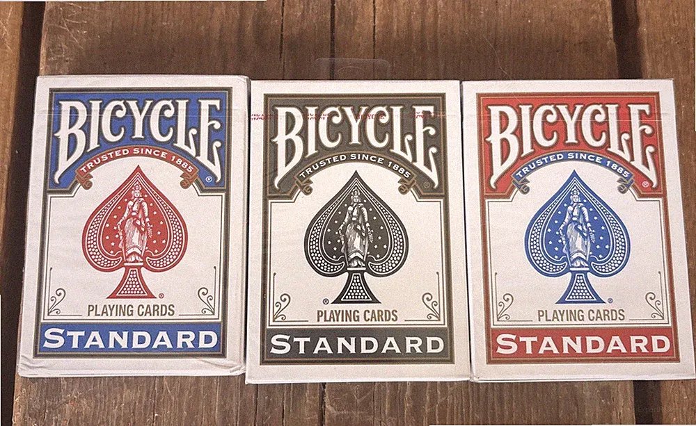 (3 Decks) Bicycle Standard Playing Cards Red/Blue/Black [New & Sealed]
