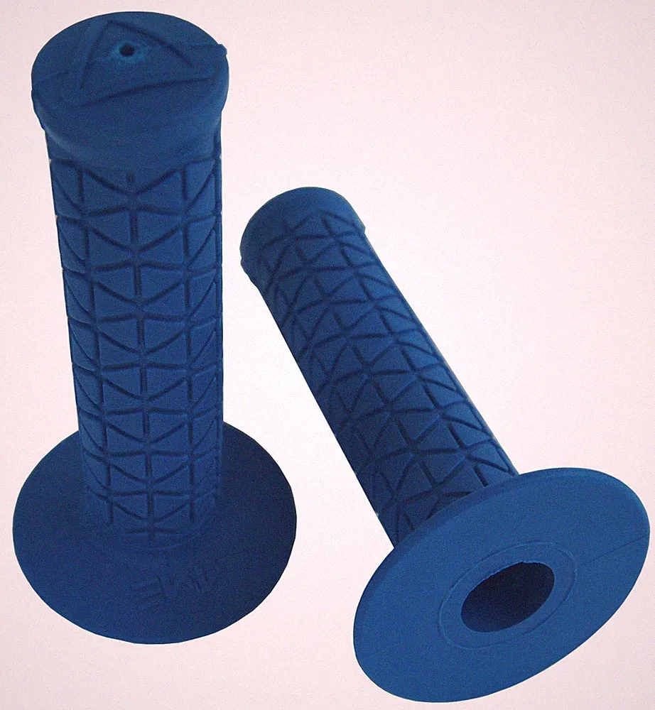 AME old school BMX bicycle grips - TRI - BLUE