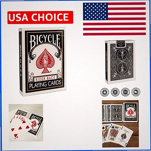 Bicycle Black Rider 808 Playing Cards 2-Pack