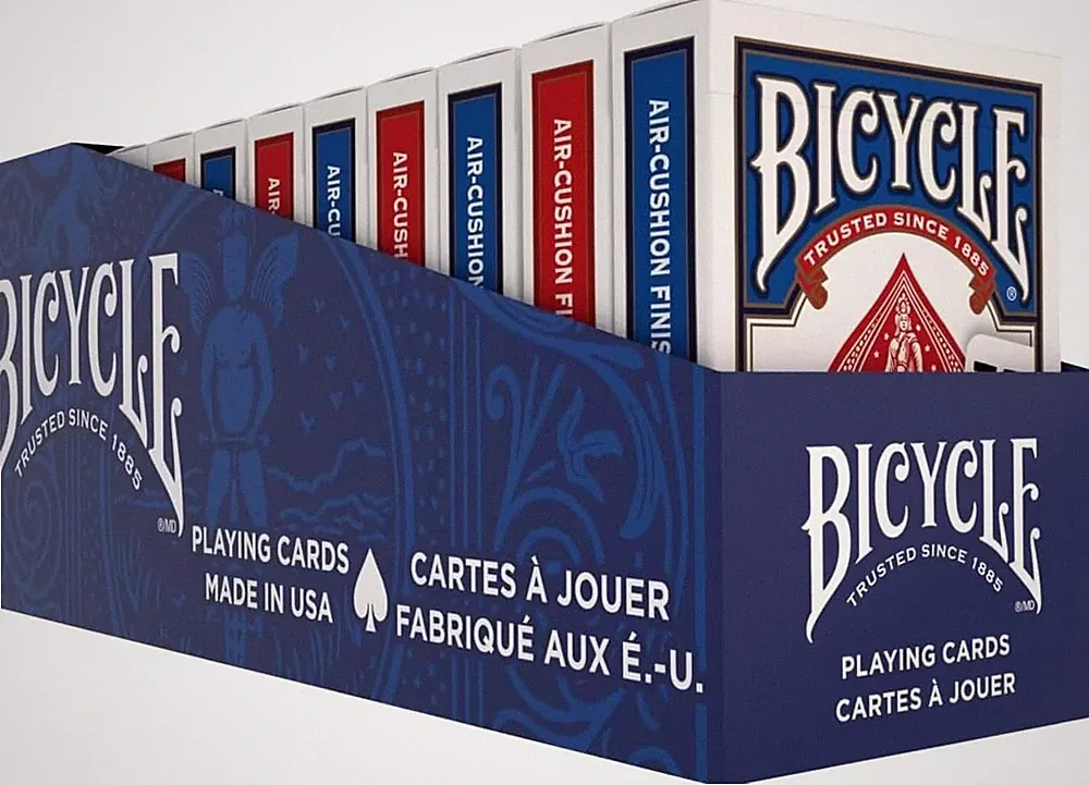 Bicycle Face Playing Cards 12 Pack Standard Poker Decks Classic 6red/6blue