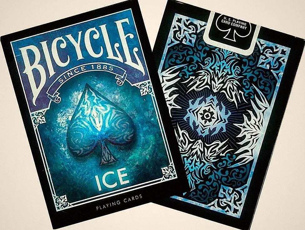 Bicycle Ice Theme Blue Playing Cards