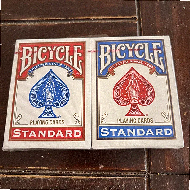 BICYCLE PLAYING CARDS Standard Blue And Red Decks Poker Black Jack Games 2 Pack
