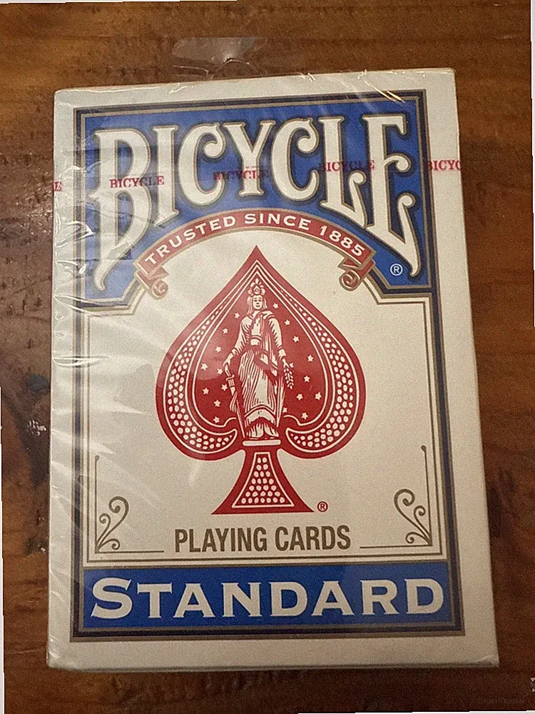 Bicycle Poker 808 Blue Rider Back Playing Cards - Black seal Sealed New