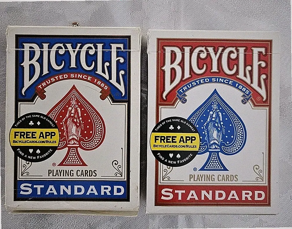 BICYCLE RED & BLUE Decks of Playing Cards COMPLETE