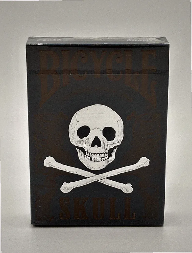 Bicycle Skull Playing Cards NEW SEALED (2015) Blue & Black Luxury Edition Rare