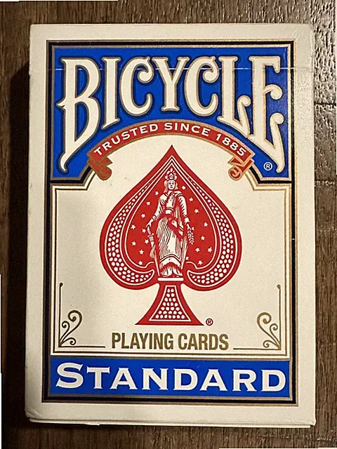 Bicycle Standard Size & Face Red White Blue Playing Card Deck Open Box Unused