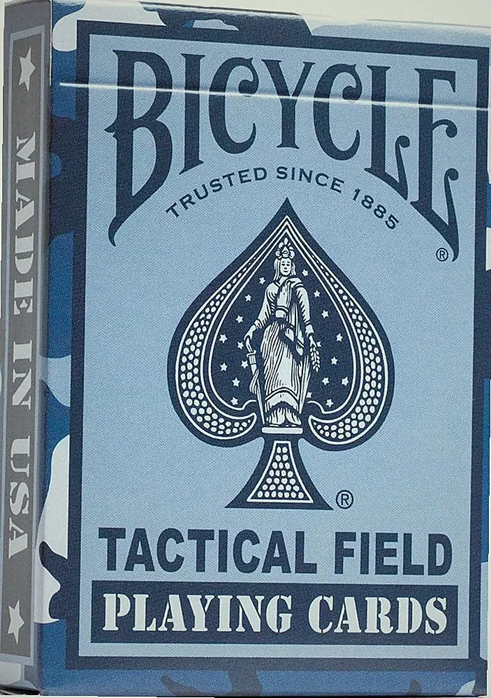 Bicycle Tactical Field Playing Cards, Navy Blue and Special Ops Black, 6 Pack