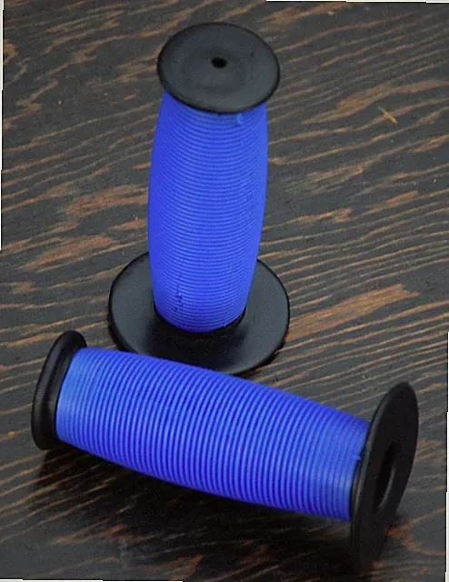 Blue 2 Tone Turbo Fixie Old School BMX Bike Mushroom Grips Fixed Gear Bicycle