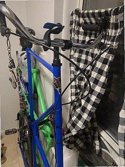 Blue 700C Single Speed/Fixed Gear Bike 56 cm Riser Bar 1-Speed Bell