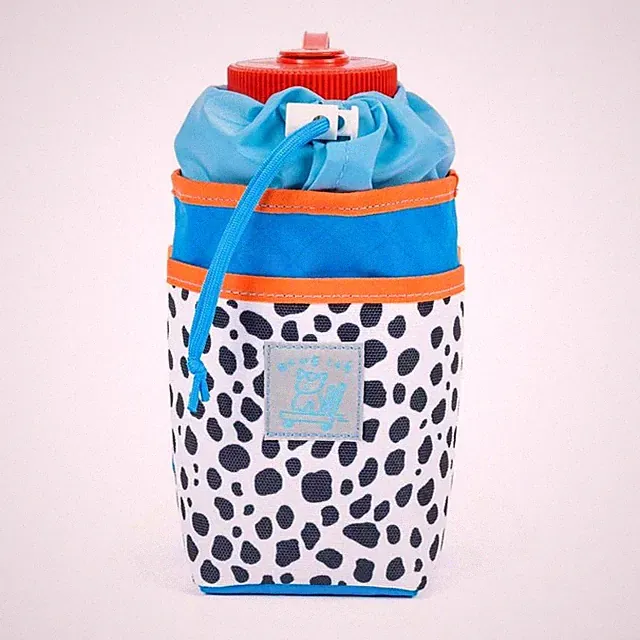 BLUE LUG Stem Pouch ECOPAK Drink Holder Blue Dalmatian Tandem Bicycle Bag NEW