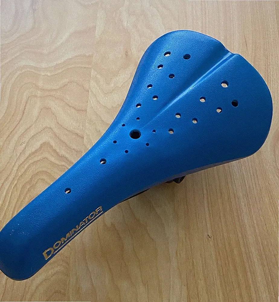 BLUE Viscount Dominator BMX Bicycle Seat- Old School Hard Shell saddle