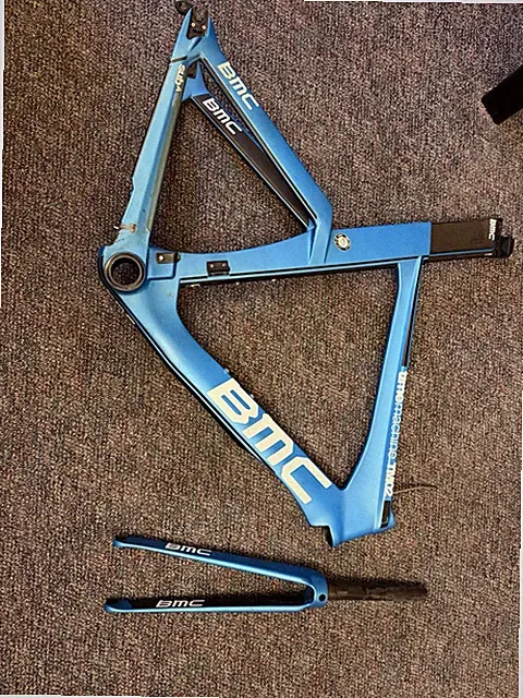BMC Timemachine TM02 Carbon TT Triathlon Frame Fork Size M Rim Brake