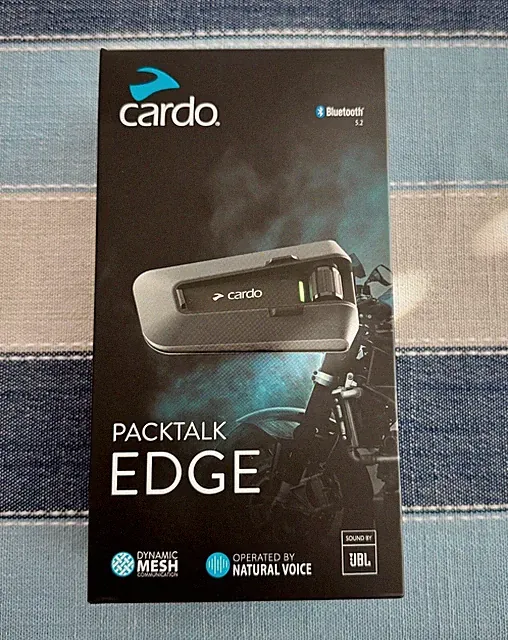 Cardo Packtalk Edge Bluetooth Motorcycle Communication System - NEW