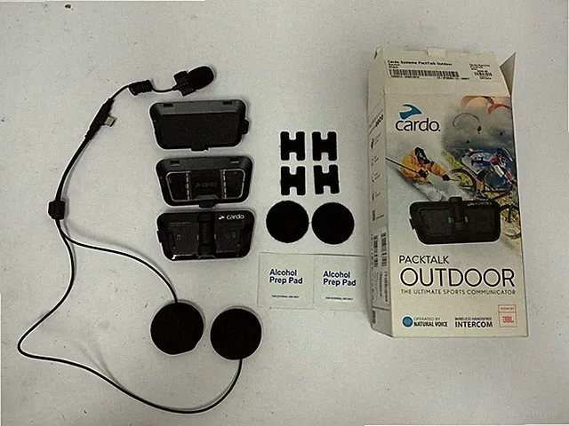 Cardo Packtalk Outdoor Helmet Communication Single Black JBL-READ DESCRIPTION