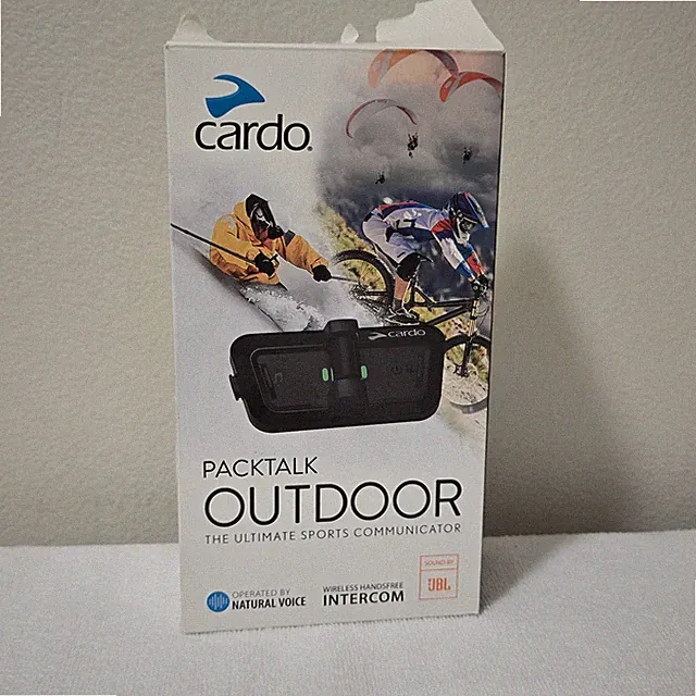 Cardo Packtalk Outdoor Helmet Communication System Single Black SP000001 JBL New