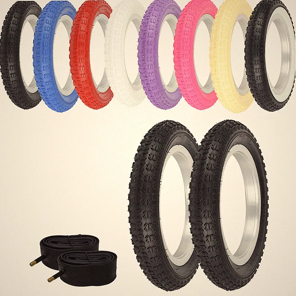 ENIX BICYCLE WIRE BEAD 12" 1/2" x 2 1/4" TIRE SETS COMP III BMX TREAD 4 PC