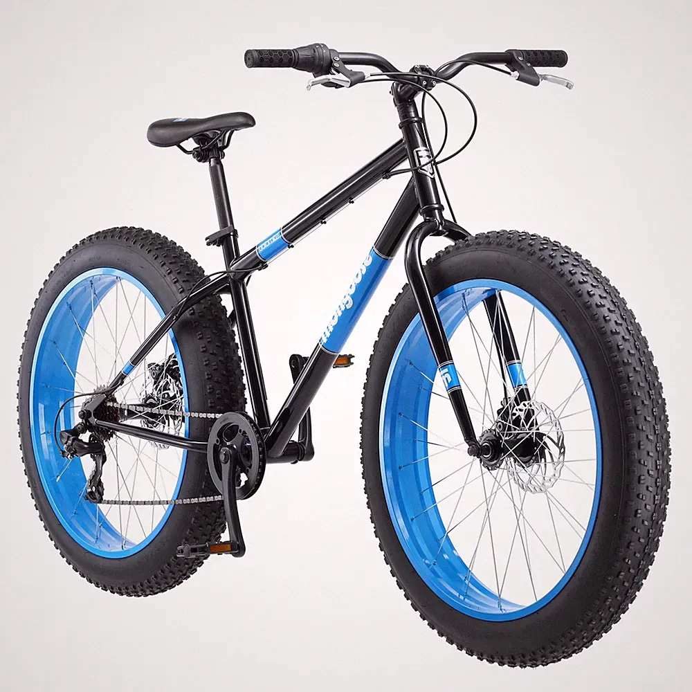 FAT TIRE BIKE Mens 26" Mongoose Dolomite 7 Speed On-Off Road Bicycle Blue *NEW*