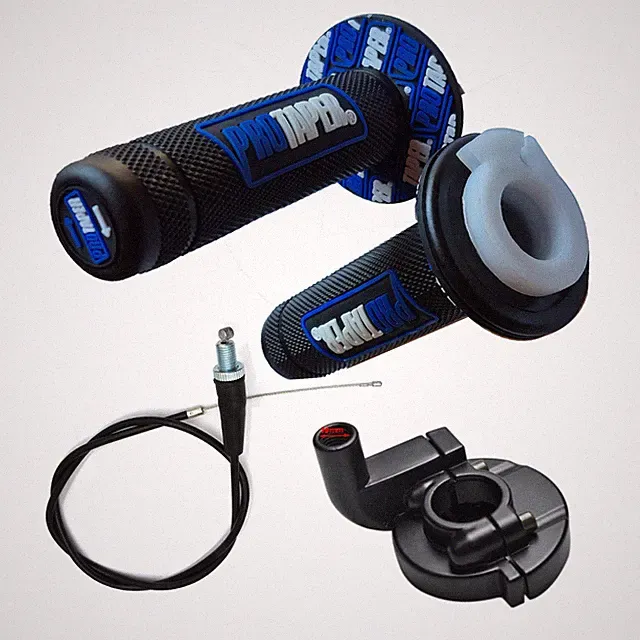 For Coleman CT200U Trail 200 Mini 196cc Bike Throttle Hand Grips Cable Kit Blue