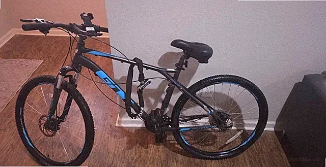 GT Aggressor Pro LARGE FRAME Mountain Bike | All Terrain Tires | Black/Blue | 26
