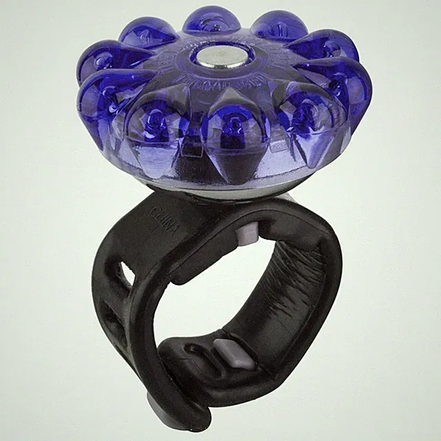 Incredibell Bling Adjustabell Bell: Amethyst Bicycle Handlebar Mount Bell