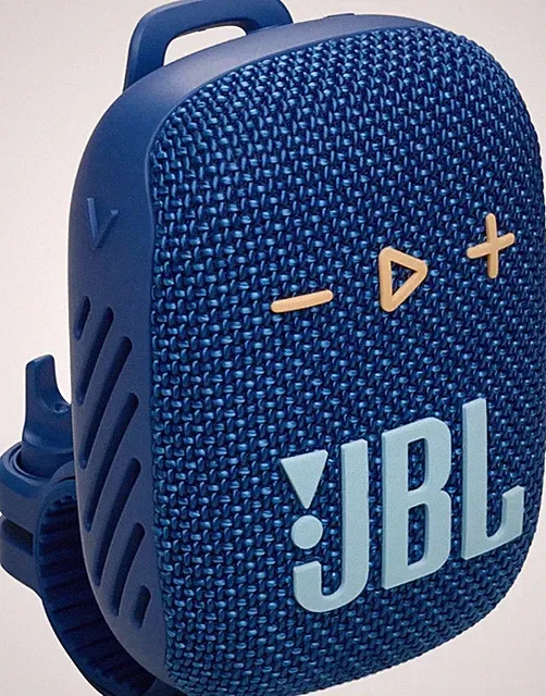 JBL Wind 3S Portable Waterproof Bluetooth Handlebar Speaker & USB Charging Cable