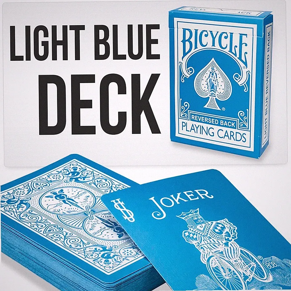 Light Blue Bicycle Playing Cards Deck