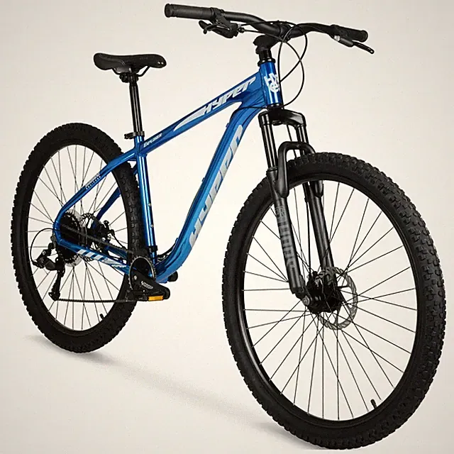 Men's 29" Explorer Front Suspension Mountain Bike Off Road Tires, 9-Speed, Blue