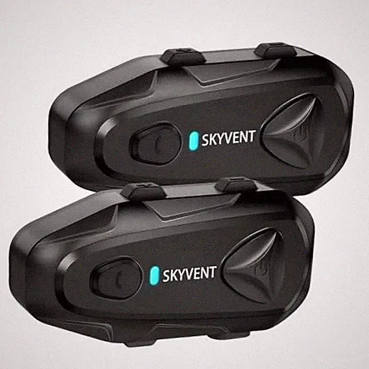 Motorcycle Bluetooth Communication System Headset Intercom, 4 Riders 1500m Q4