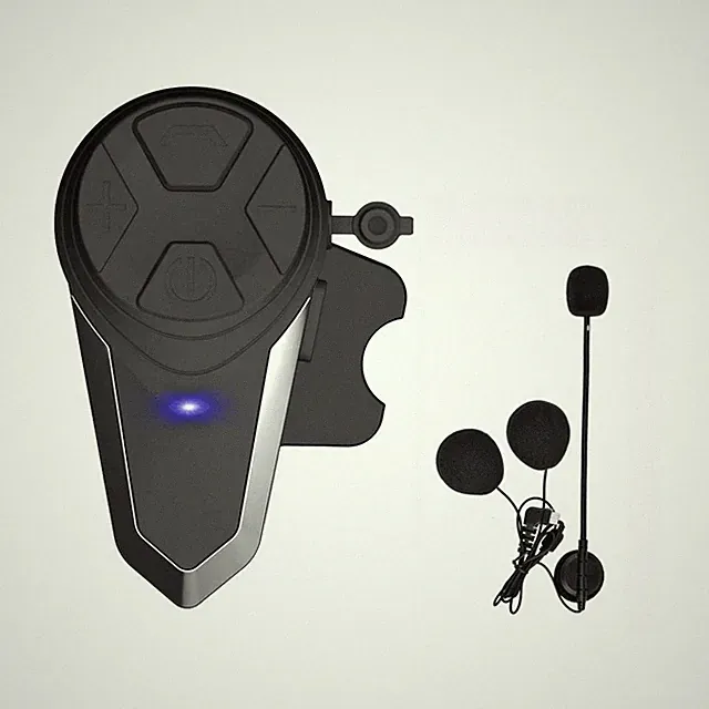 Motorcycle Bluetooth Headset, BT-S3 Bluetooth 5.0 Helmet Intercom Headset up