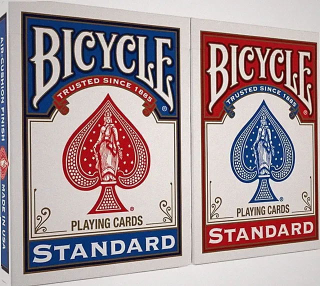 Naipes Bicycle Rider Back índice estandar cartas de poker Naipe Roja y azul