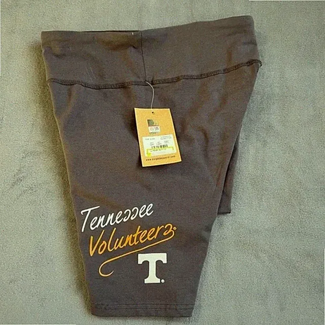 NCAA Tennessee Volunteers Women's Gray Control Top Bike Shorts S 4/6