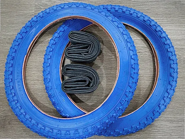 New BLUE Kids Bicycle Tires and Tubes 16 x 2.125 Fits 1.75 1.95 BMX 16"
