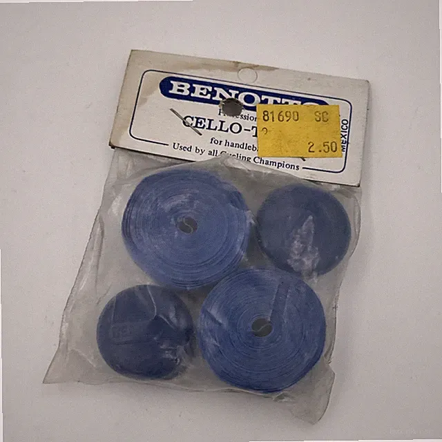 NOS BENOTTO BLUE SMOOTH CELLO HANDLEBAR TAPE VINTAGE ROAD BIKE BICYCLE 70s 80s