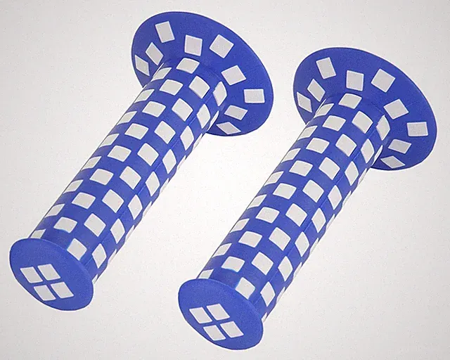 Original BMX Checker Style Bicycle Bike Grips Multiple Colors.