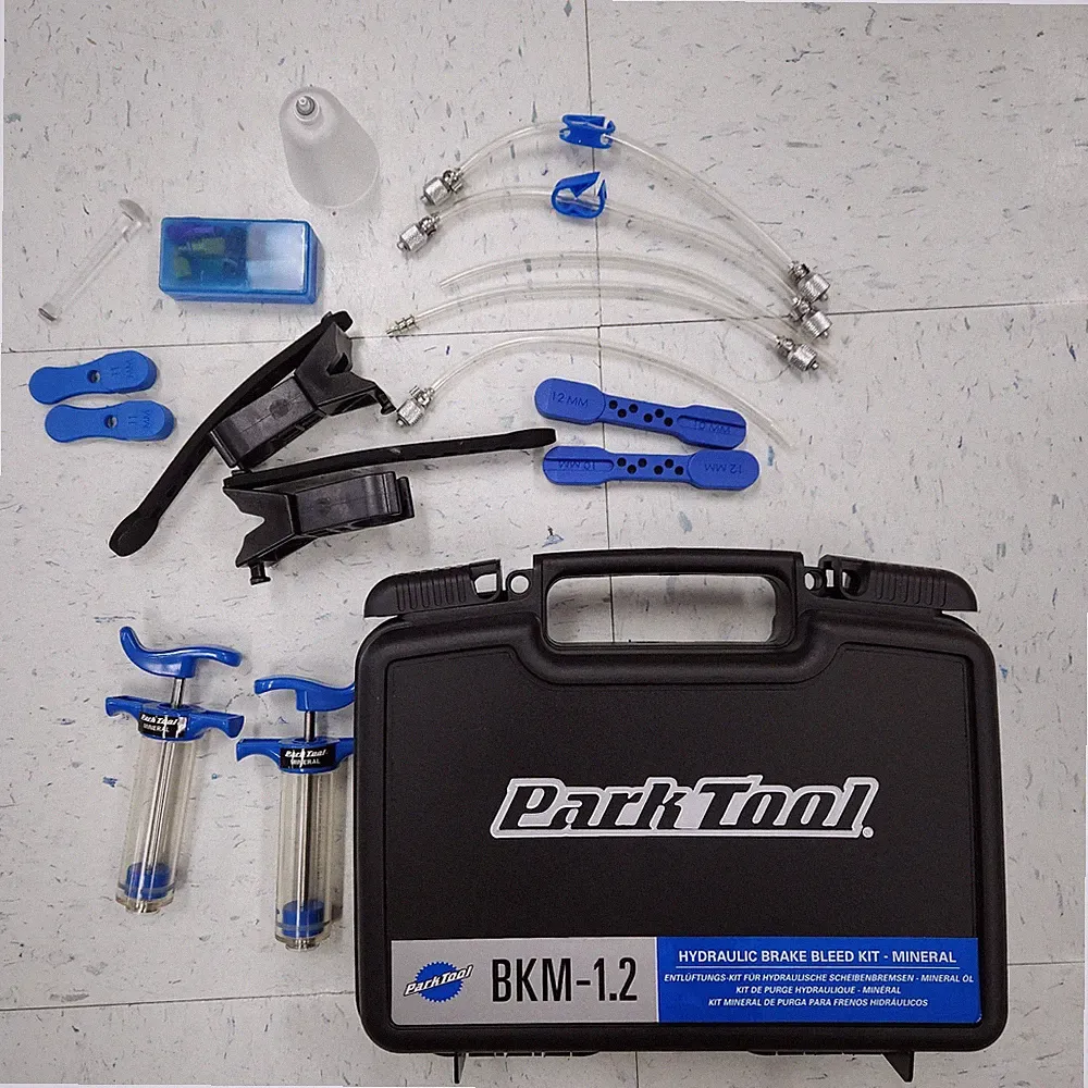 Park Tool BKM-1.2 Mineral Oil Pro Bicycle Hydraulic Brake Bleed Kit OPEN PACKAGE