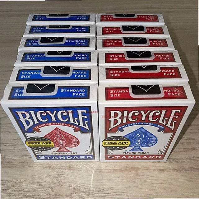 Playing Card Bicycle Standard Red Blue 6 Each