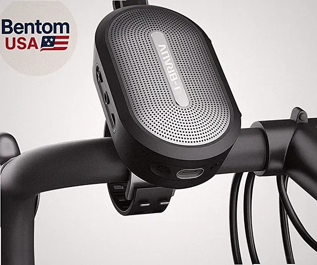Portable Mini Bike Bluetooth Speaker,Ip67 Waterproof Wireless with Adjustable St