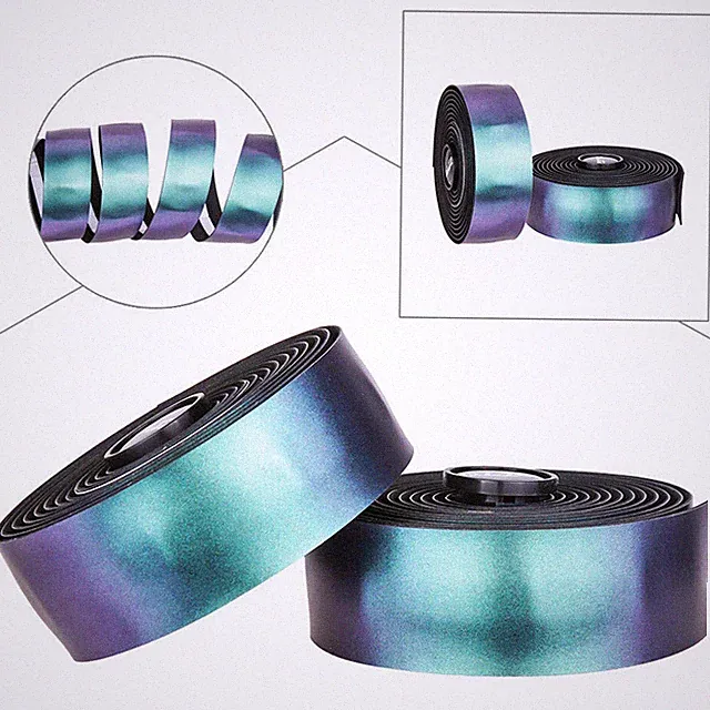 Purple Galaxy Road Bike Handle Bar Tape Color Shift Drop Bar Bling Sparkle Green