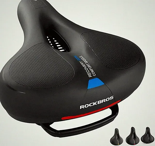 ROCKBROS Bike Seat Comfort Bike Saddle Mountain Bike Soft Wide Bike Seat Cushion