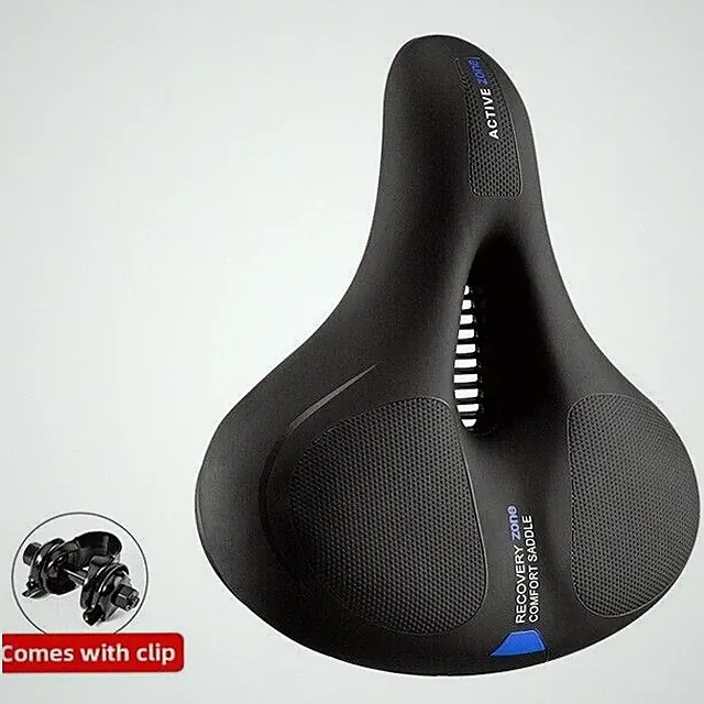 ROCKBROS Bike Seat Comfort Bike Saddle Soft Wide Bike Seat Cushion Dual Shock