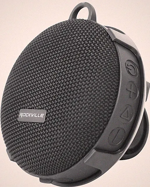 Rockville R-GO 16 Watt Waterproof Portable Bluetooth Speaker+Bicycle Bar Mount