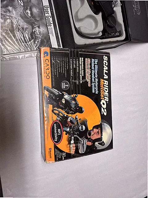 Scala Rider Multiset Q2 Motorcycle Helmet Headset MP3 Bike to Bike Intercom Desc