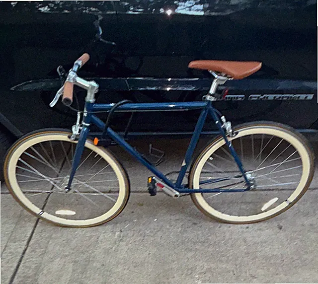 State Bicycle Co. Cruiser Bike 26in M Blue 1-Speed Rim Brake Reflectors