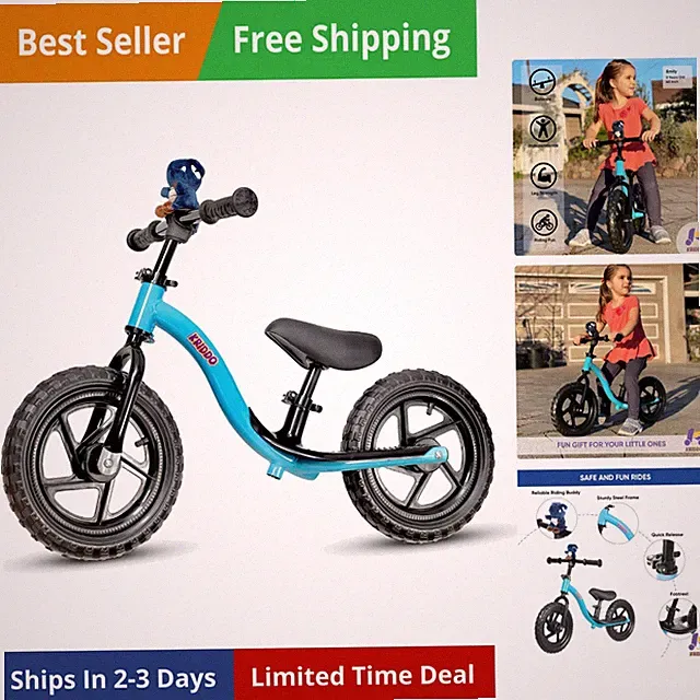 Toddler Balance Bike 2 Old, Age 24 to 5 Old, Early Learning Interactive Pu...