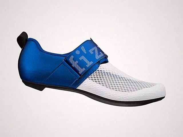 TRIATHLON CYCLING SHOES BRAND: FIZIK TRANSIRO HYDRA BLUE / WHITE